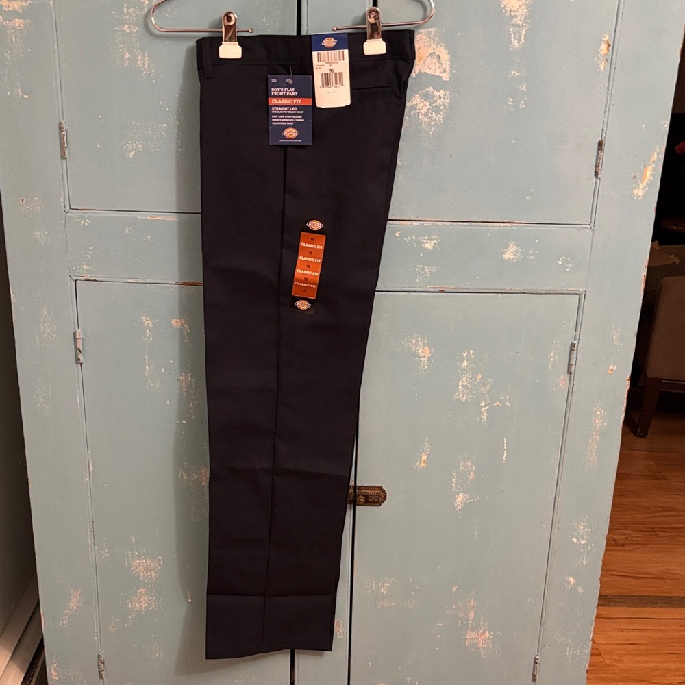 Dickies Boy’s Navy Flat Front Pant Classic Fit